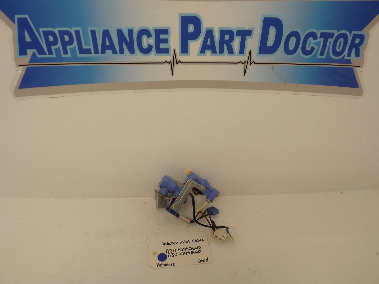 Kenmore Refrigerator AJU72992603 AJU72992610 Water Inlet Valve Used Kenmore Refrigerator AJU72992603 AJU72992610 Water Inlet Valve Used